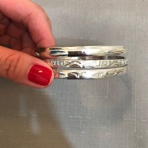 Silver bangles